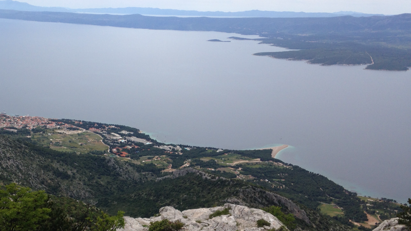 Kolesarjenje na Braču - vzpon na Vidovo goro